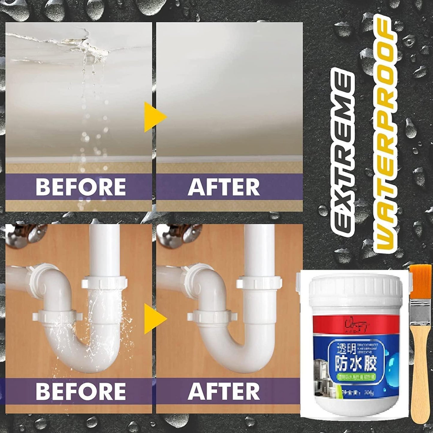 ( BUY 1 GET 1 FREE ) All Season Invisible Waterproof Glue
