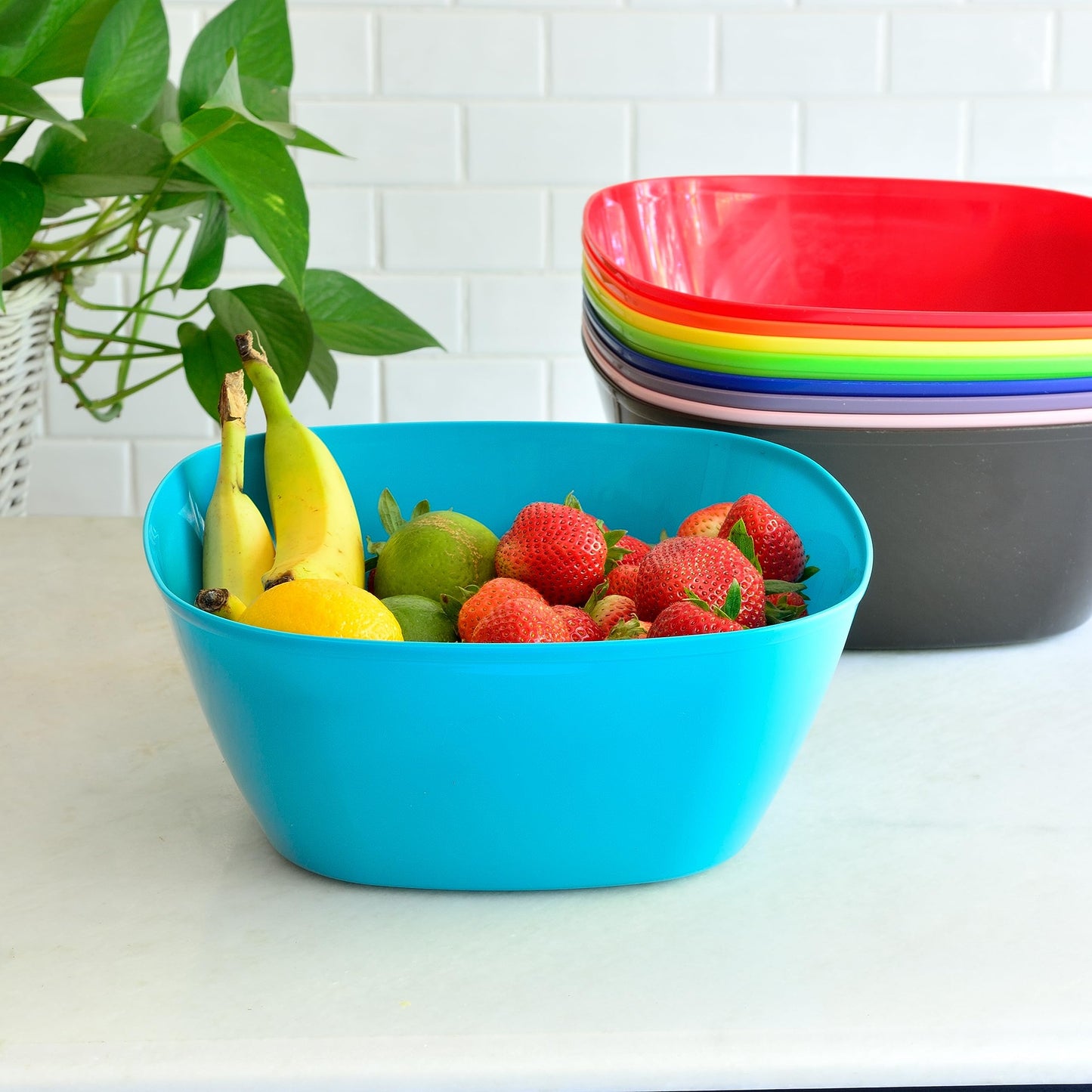 (Pack of 12) Plastic Bowl Set For Home and Outdoor Use