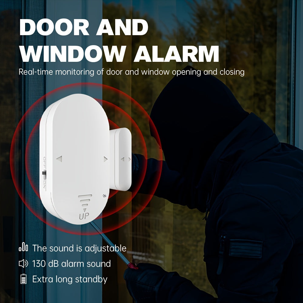 Smart Door Window Open Sensor Alarm & 130dB loud Siren