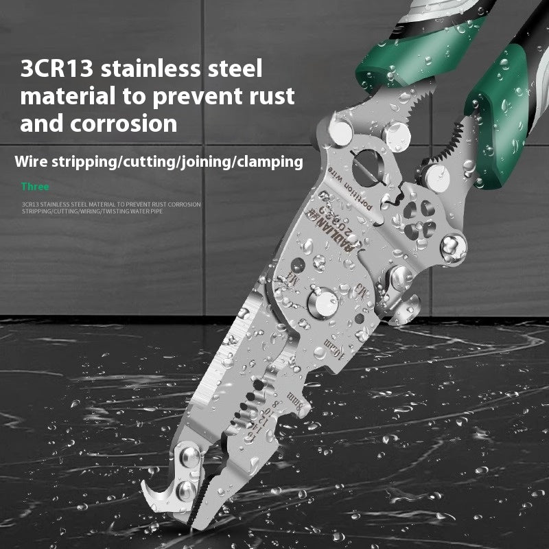 Foldable Wire Stripper Multifunctional Pulley Design