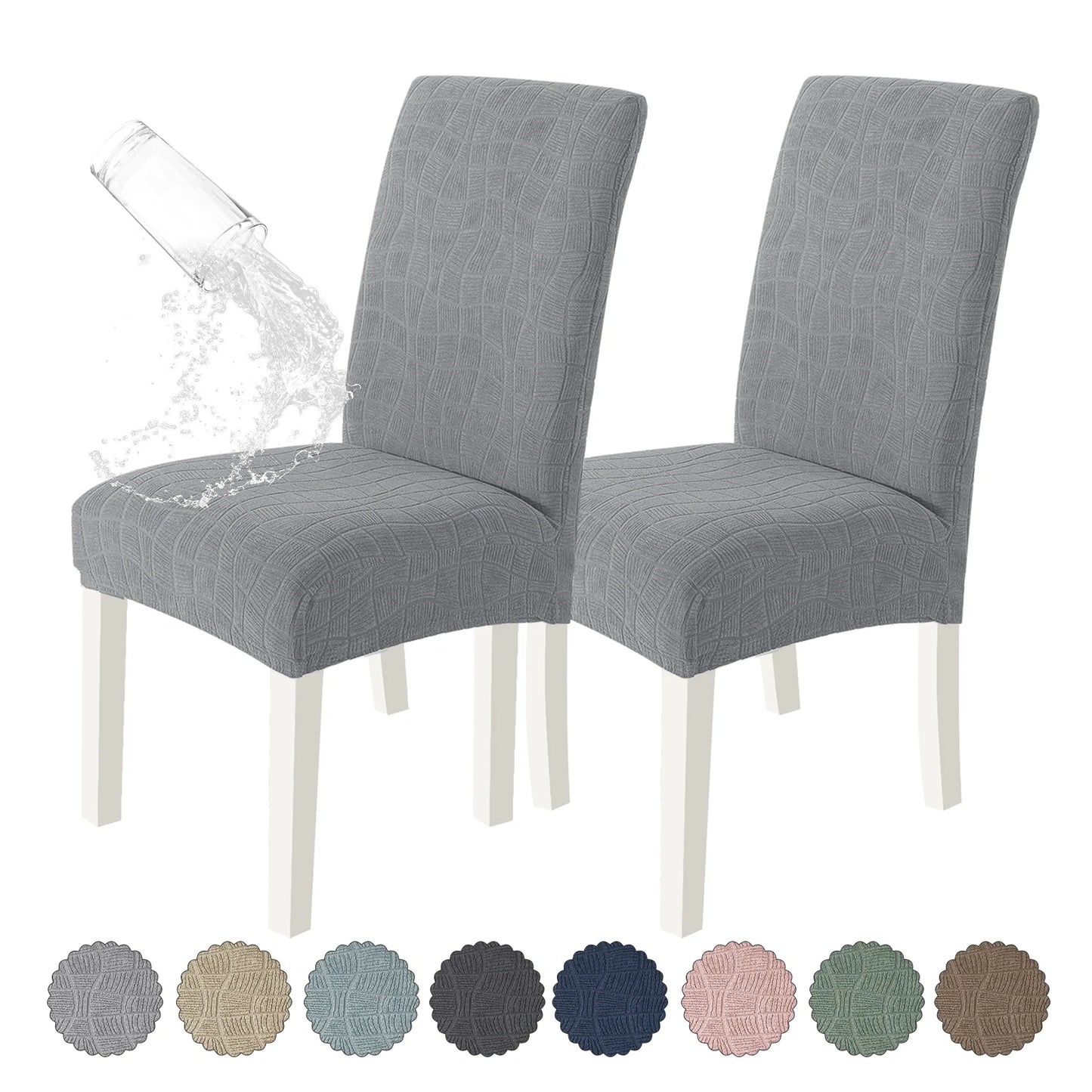 4 Pieces Universal Stretch Chair Covers with Backrest