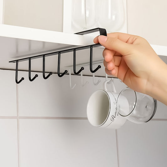 (Pack of 2) Portable Over Door Hooks Hanger with 5 Hooks