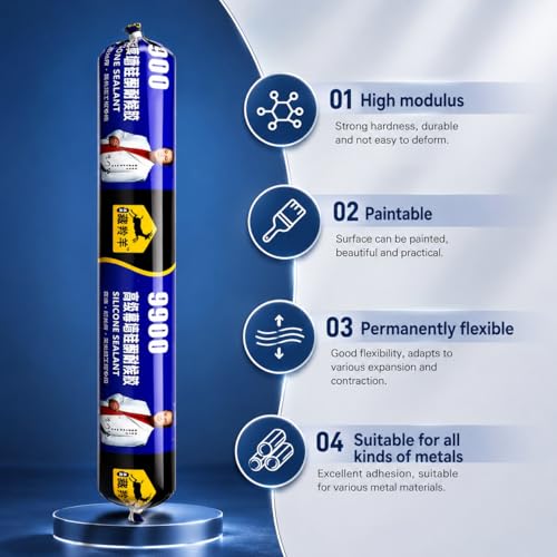 Waterproof Silicone Sealant for Roof & Leak Repair - 750 Grm