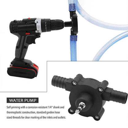 Portable Hand Drill Powered Water Pump Vehicle Oil Pump Kit