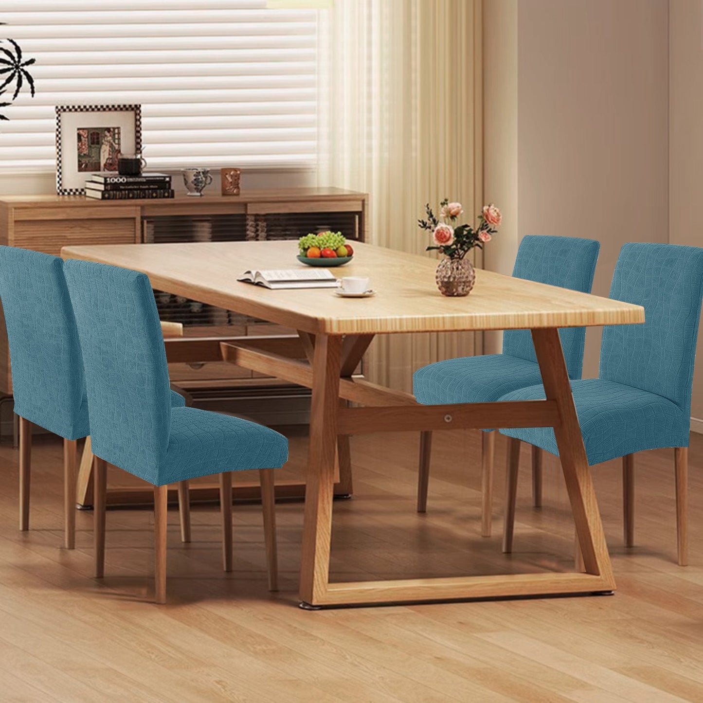 4 Pieces Universal Stretch Chair Covers with Backrest