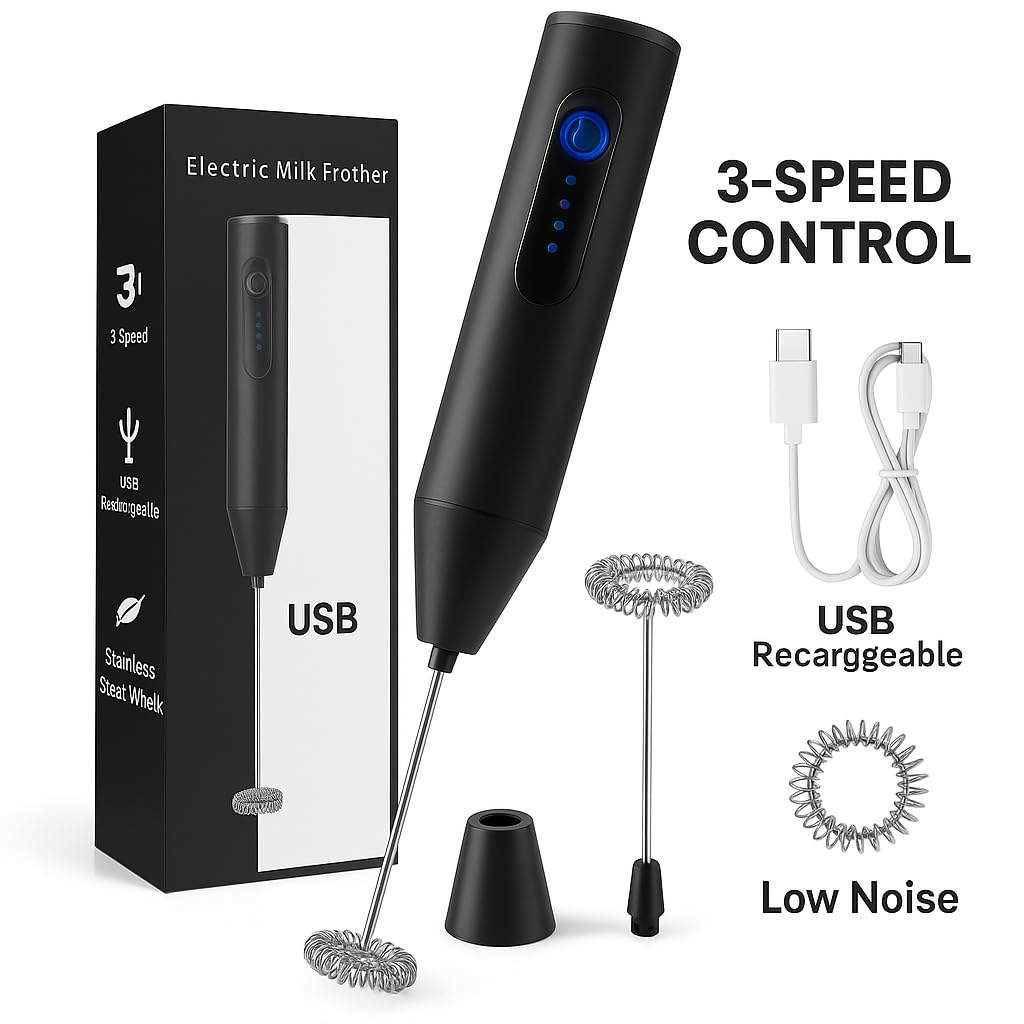 Electric Coffee Frother Blender Mixer