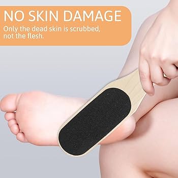 (Pack of 2) Foot File Scraper Premium Wooden Dead Skin Callus Remover