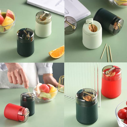 (Pack of 2) Pop-Up Automatic Toothpick Holder Dispenser