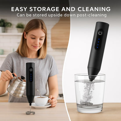 Electric Coffee Frother Blender Mixer