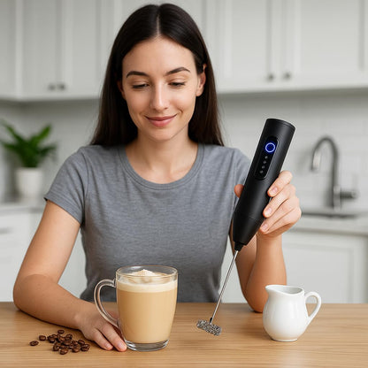 Electric Coffee Frother Blender Mixer