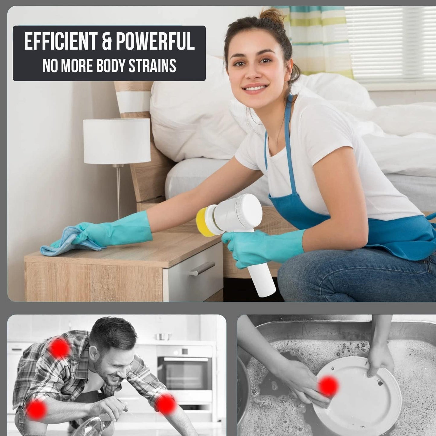 5-in-1 Electric Spin Scrubber