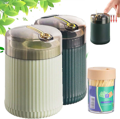 (Pack of 2) Pop-Up Automatic Toothpick Holder Dispenser
