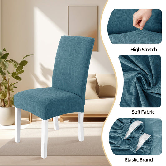 4 Pieces Universal Stretch Chair Covers with Backrest