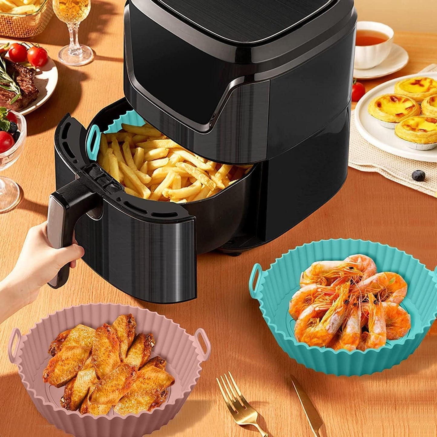 Silicone Air Fryer Liner Basket