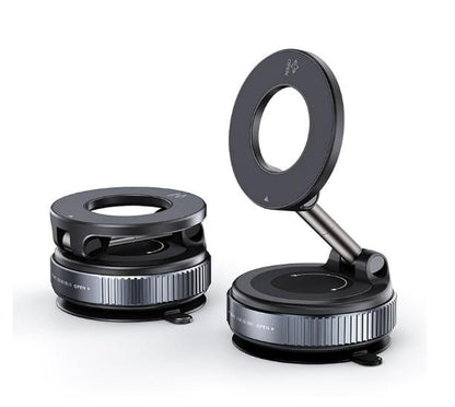 Portable Vacuum Suction Phone Holder – 360° Swivel Magnetic Base ⭐⭐⭐⭐