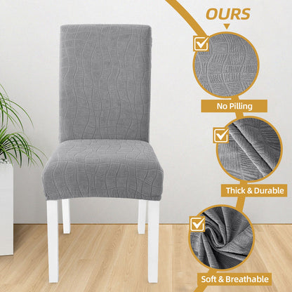 4 Pieces Universal Stretch Chair Covers with Backrest