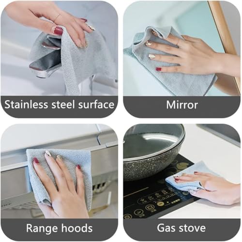 40 PCS (Buy 1 Get 1 Free) Ultra Soft Microfiber Cleaning Cloth + 1 Free Gift (Multipurpose Microfiber Towels)