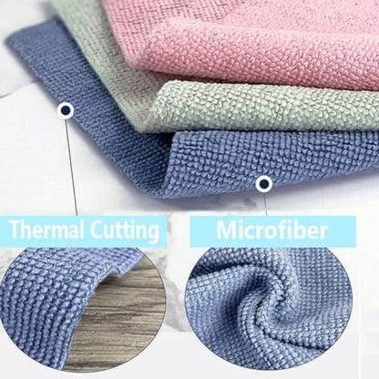 40 PCS (Buy 1 Get 1 Free) Ultra Soft Microfiber Cleaning Cloth + 1 Free Gift (Multipurpose Microfiber Towels)