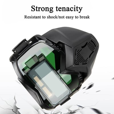 Auto Darkening Welding Helmet, True Color Lens with 0.1ms Fast Response, UV/IR Protection for TIG MIG ARC Welding & Grinding