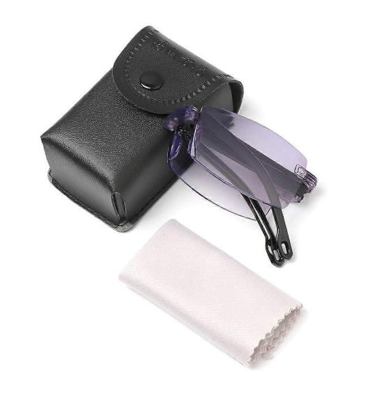 VisionFold Pro™ – Folding Adaptive Power Reading Glasses | +0.5 to +2.5 | Mobile & Reading Glasses | Buy 1 Get 2 Free