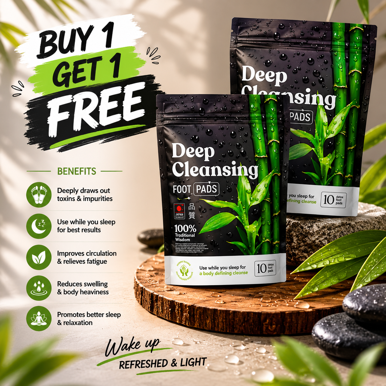 Herbal Giloy Detox Patches 🌿✨ (Buy 1 Get 1 Free🔥🔥)