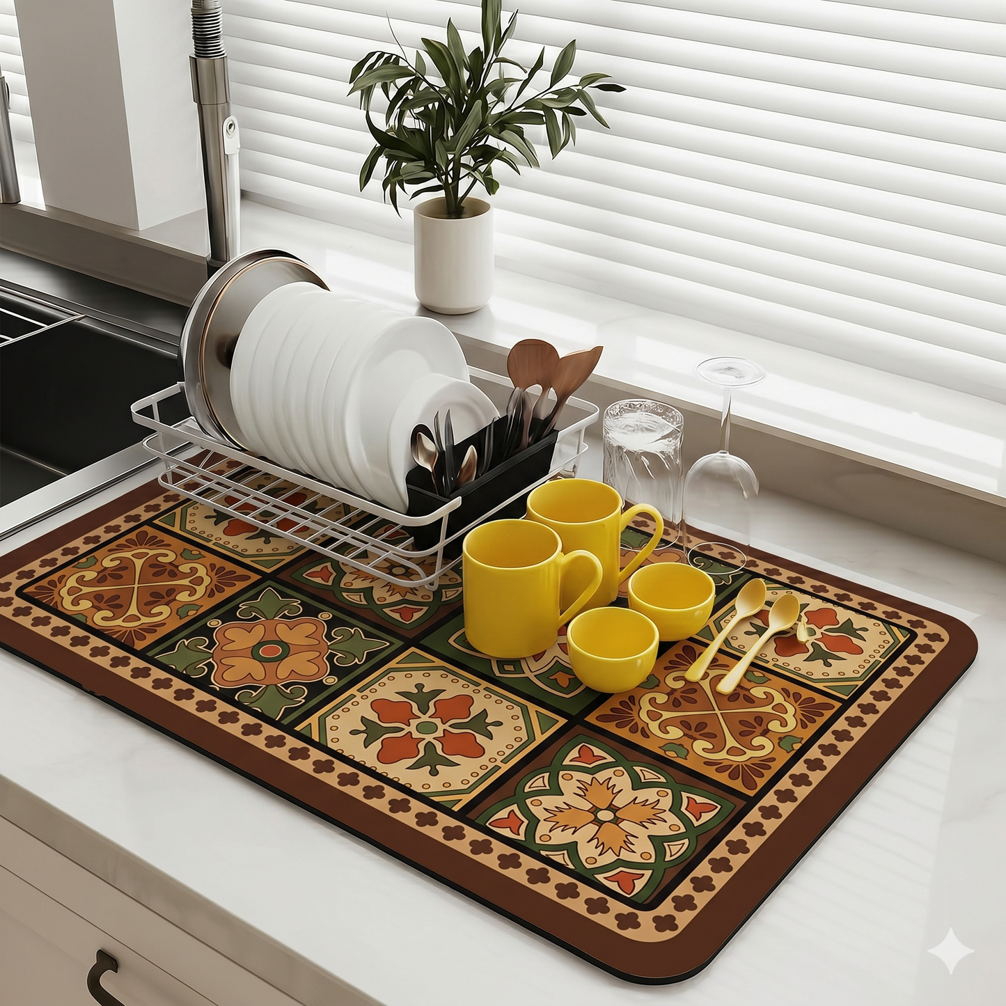 Dryo™ - Super Absorbent Kitchen Mat | LARGE 60 X 40 cm Size