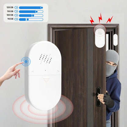 Smart Door Window Open Sensor Alarm & 130dB loud Siren