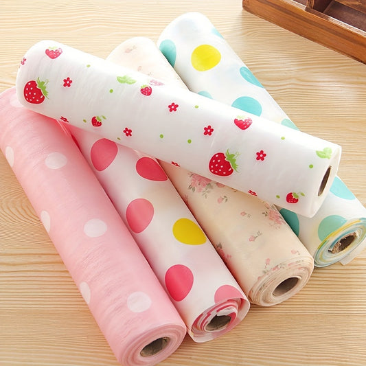 Multicolor Antibacterial Shelf & Drawer Liner Roll - Waterproof, Non-Slip Foam Mat for Cabinets and Wardrobes (30 x 300 cm)