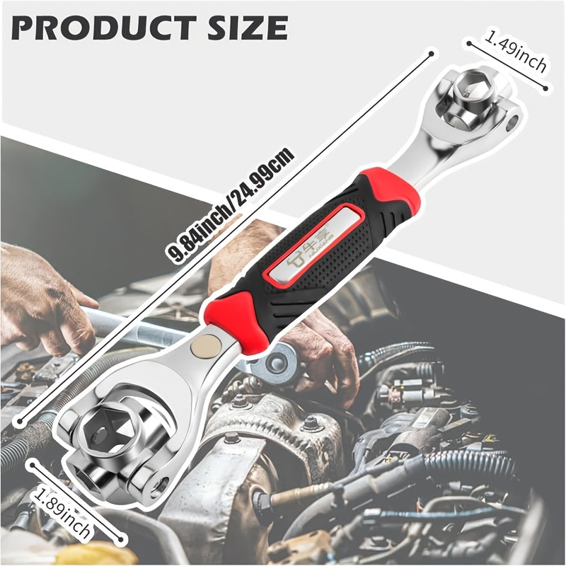 Universal Wrench 52 in 1 Socket Wrench Multifunction Wrenches Tool with 360° Rotating Head
