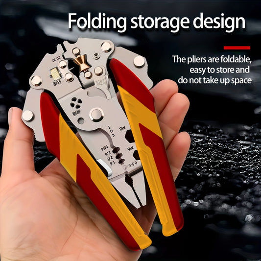 All In One Multi - Foldable Wire Stripping Pliers: High Carbon Steel Multifunction tool DIY and Craft