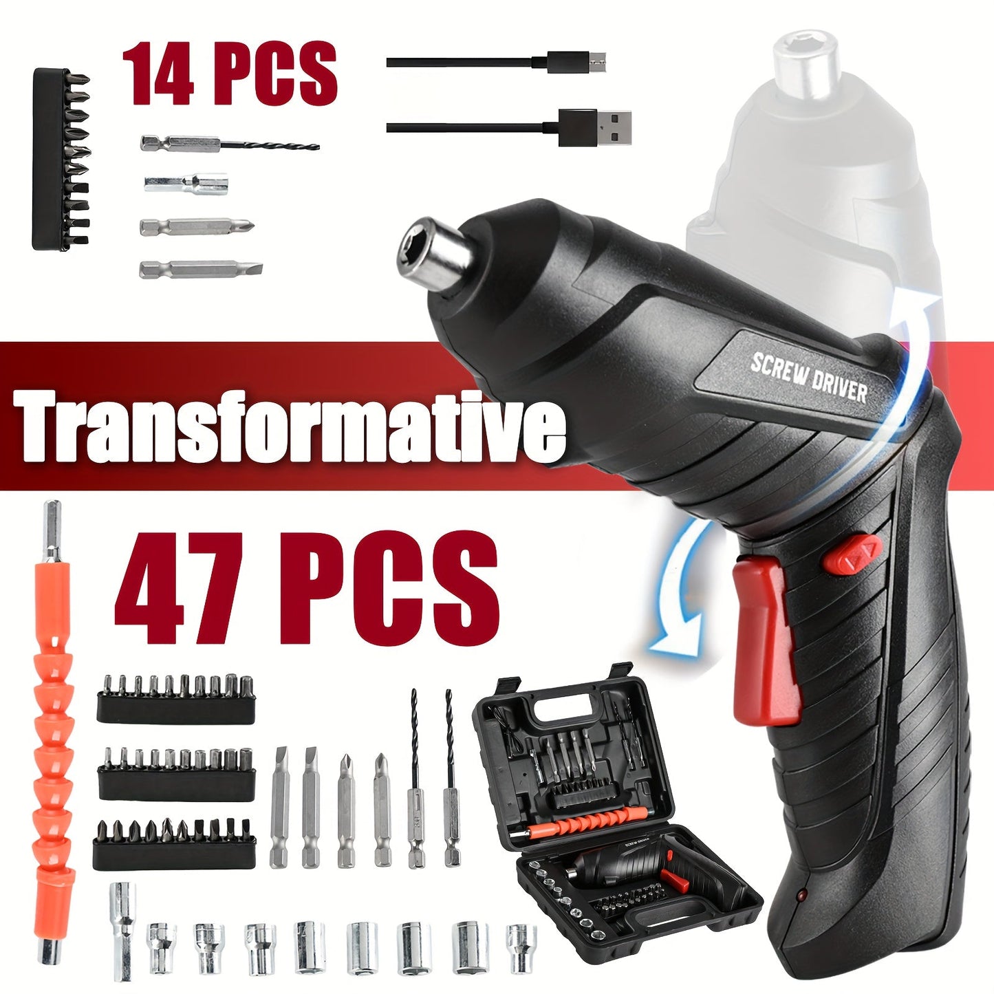 47 in 1 Electric Screwdriver Set ⭐⭐⭐⭐⭐