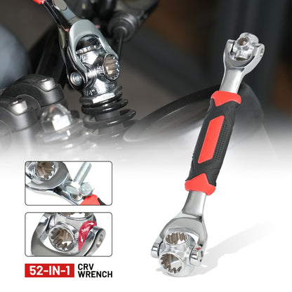 Universal Wrench 52 in 1 Socket Wrench Multifunction Wrenches Tool with 360° Rotating Head