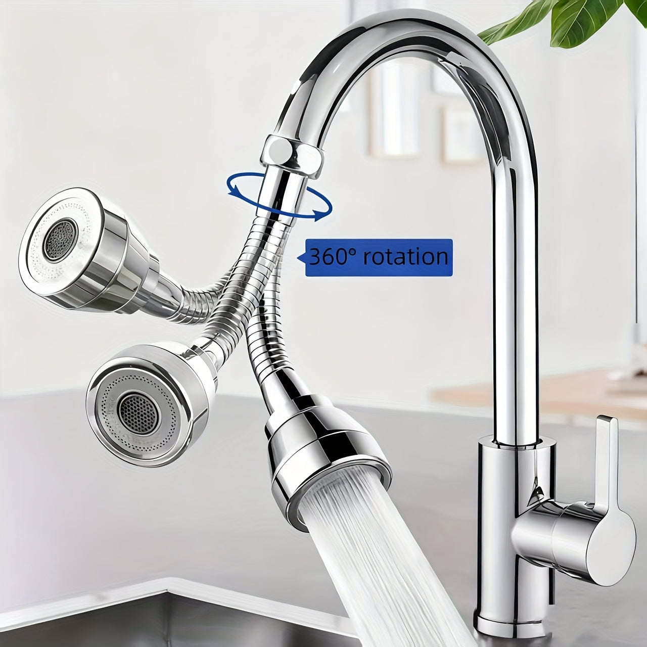 360° Rotatable Splash-Proof Faucet Extension