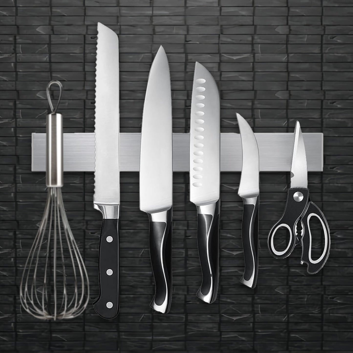 Magnetic Knife Strip – Wall Mounted Knife Bar with Strong Magnet