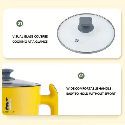 Multi-function Electric Hot Pot, Combines Steaming, Boiling, Frying, and Blanching, Anti-Dry Burn Non-Stick Inner Pot ⭐⭐⭐⭐⭐