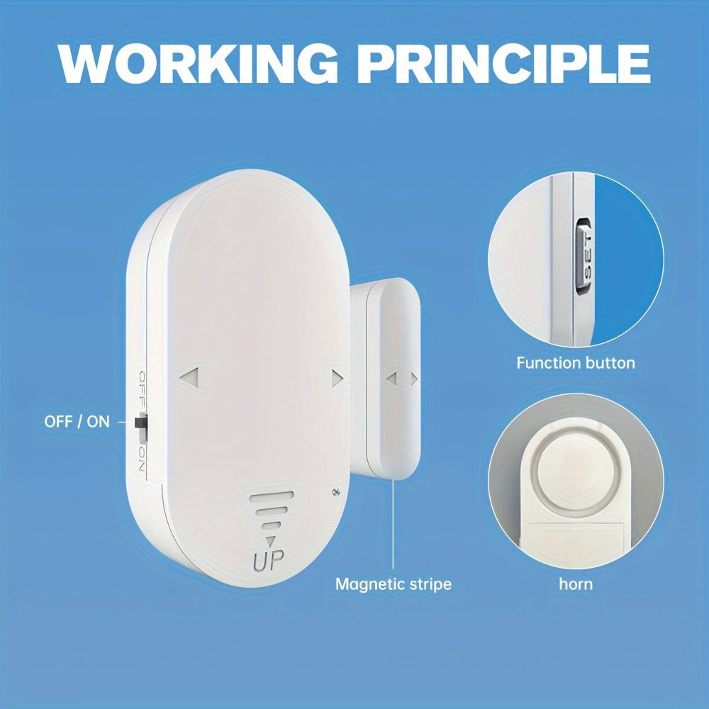 Smart Door Window Open Sensor Alarm & 130dB loud Siren