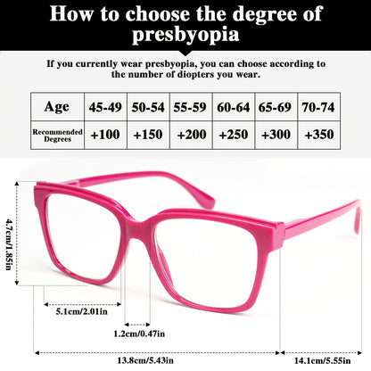 BUY 1 GET 1 FREE🌸 ColorGlow™ Women's Fashion Reading Glasses +1.50 to +3.5 👓