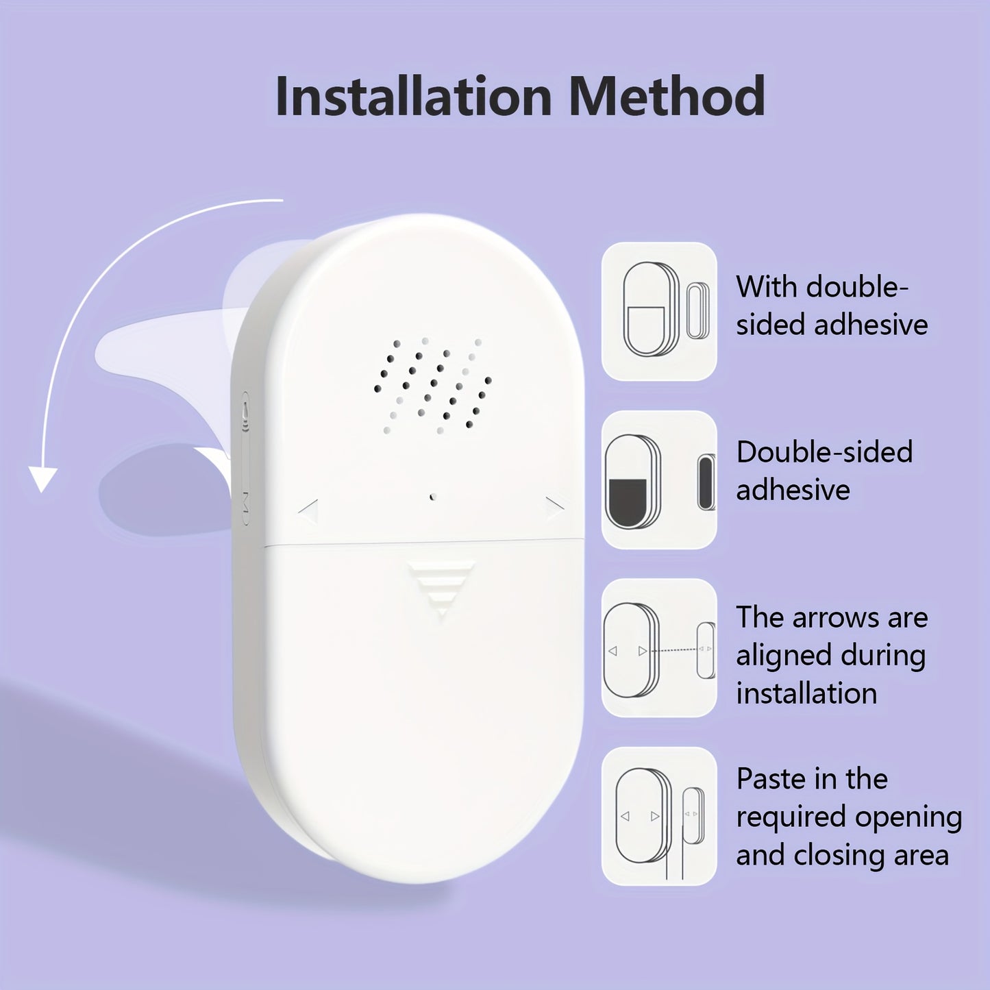 Smart Door Window Open Sensor Alarm & 130dB loud Siren