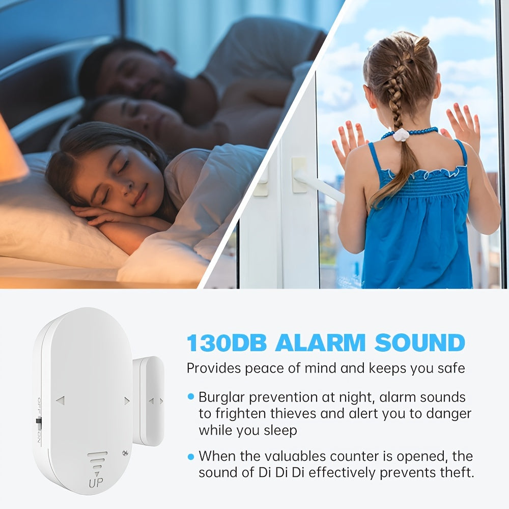 Smart Door Window Open Sensor Alarm & 130dB loud Siren