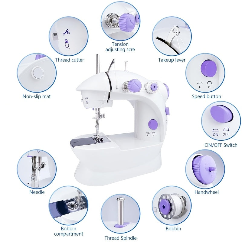 Multi-Functional Portable Sewing Machine with Table