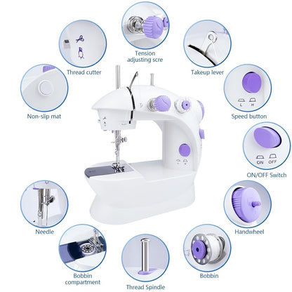 Multi-Functional Portable Sewing Machine with Table