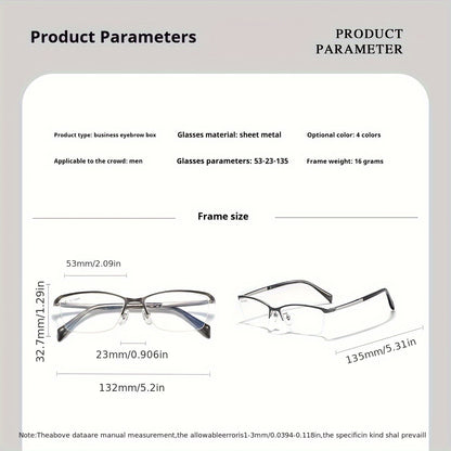 (Buy 1 Get 1 Free) MaxVision - Fashionable Business Glasses +0.5 to +2.5
