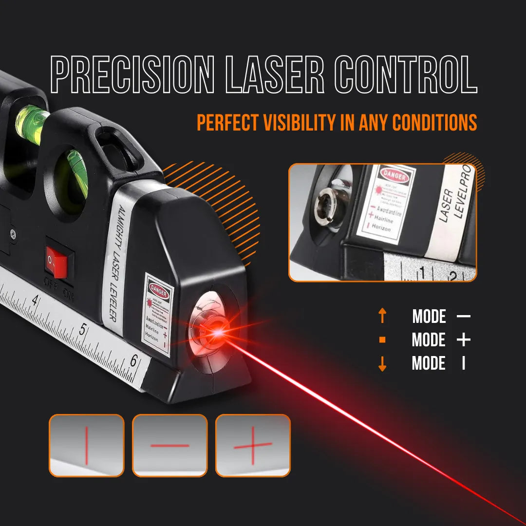 The Almighty Leveler™ Multipurpose Laser Level Kit Tool