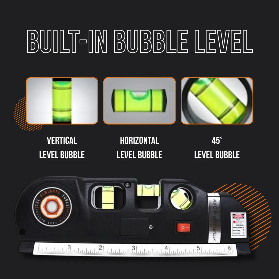 The Almighty Leveler™ Multipurpose Laser Level Kit Tool