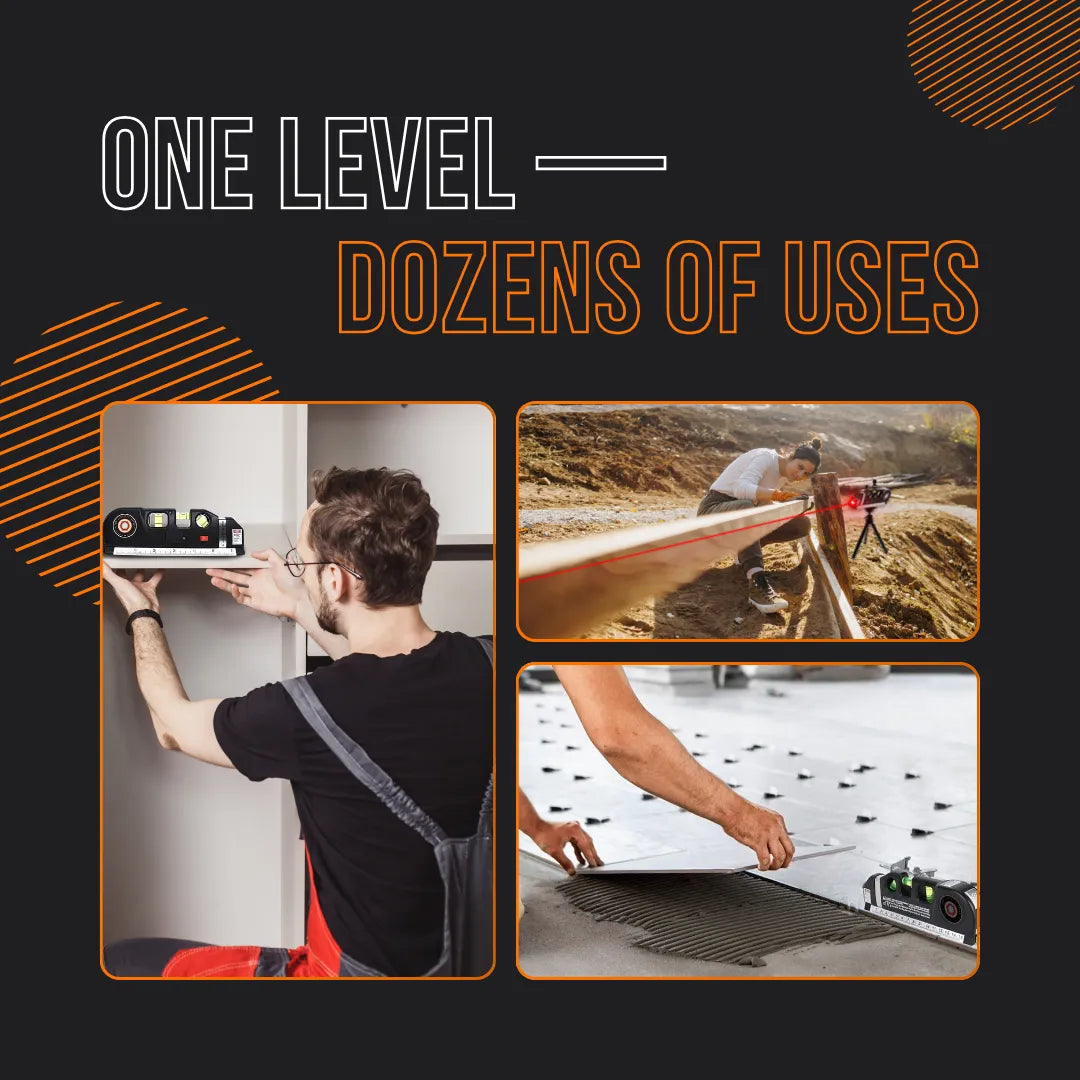 The Almighty Leveler™ Multipurpose Laser Level Kit Tool