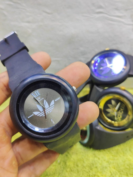 (Pack of 2) Adibas Sports Wear Clock Dial Analog Wristwatch for Kids and Men