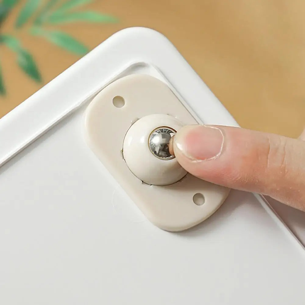 Self-Adhesive Rotating Mini Wheels for Storage Boxes & Bins