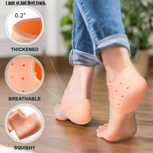 (4 Pcs) Silicone Gel Heel Protector Insole