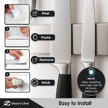 Magnetic Knife Strip – Wall Mounted Knife Bar with Strong Magnet
