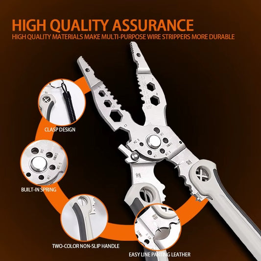 All-in-1 Multifunctional Wire Stripper & Cutter Tool